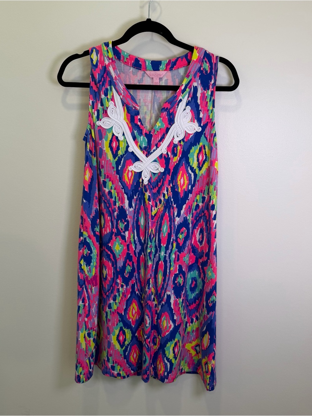 Lilly Pulitzer Gemma Shift Modal French Terry‎ Jersey Swing Dress Women's Small